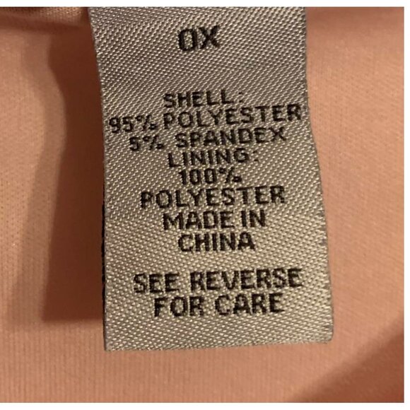 Catherines Top Pink Knit City Skyline All Over Women's Plus Size Blouse (sz 0X) - Picture 4 of 4